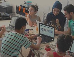 Students and educators take part in STEM education at the STEM Center built in Algeria as part of Dow's partnership with World