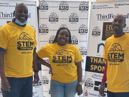 (L-R): Rockwell Automation’s Tyrone Windham, Aaliyah Brown and Marzell Brown. Marzell helped plan the STEM event. 