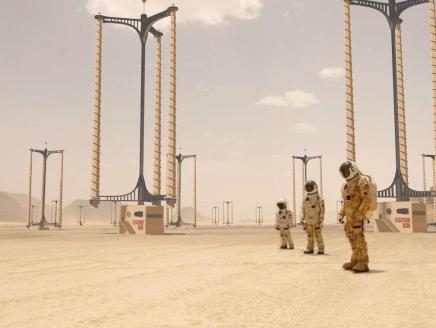 One of the Mars Home Planet contest winners designed wind turbines that reap energy from dust storms—and provide a protective shield for settlements.