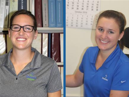 Domtar's young engineers: Tracy Wawrzyniec and Sophie Justinak