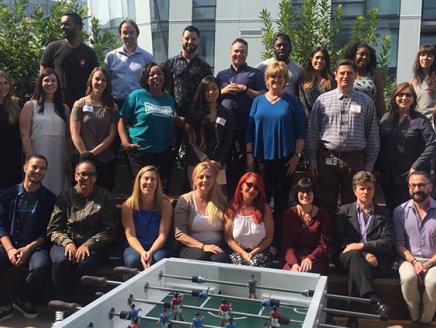 Viacom volunteers and their community partners met to explore solutions to the organization’s concerns at Viacom’s new Hollywood facility in October 2017.
