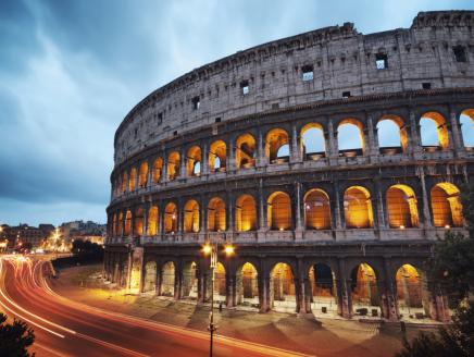 The Colosseum in Rome.