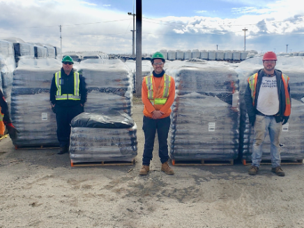 Saint-Bonaventure team members who helped to produce the Medicago mix