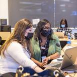 Images from American's CRAF Command Center