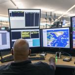 Images from American's CRAF Command Center