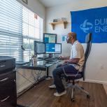 Weatherspoon's home office, which he refers to as his Duke Room.