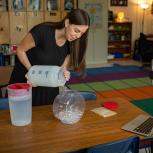 Nancy Bullard, better known as Mrs. B, started filming science experiments in her classroom to share with her students on social media to make online learning more fun.
