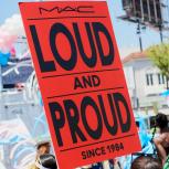 Parade sign: MAC Loud and Proud since 1984