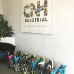 A range of foldable bikes were made available to colleagues during the cycle to work commute