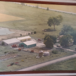 Aerial shot of Ramona’s family farm.