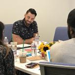 Brainstorming sessions between Viacom volunteers and community partners at the Viacom Hollywood office.