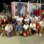 Equality Alliance members, friends and family celebrate LGBTQ+ Pride at Washington Nationals Night OUT.