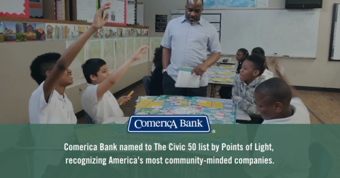 Comerica Bank Named One of the 50 Most Community-Minded Companies in the United States