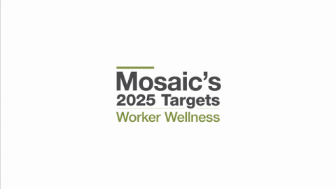 Mosaic's 2025 ESG Performance Targets - Implement Worker Wellness Programs