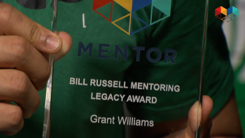 Grant Williams Receives Bill Russell Mentoring Legacy Award 