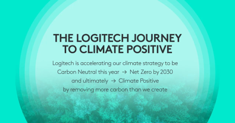 Logitech Commits to Remove More Carbon than it Creates with a Climate Positive Approach