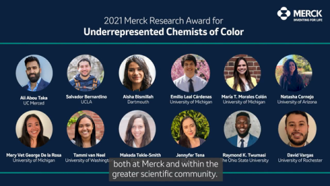 Merck Scientists Launch Research Award to Support Rising Chemists of Color
