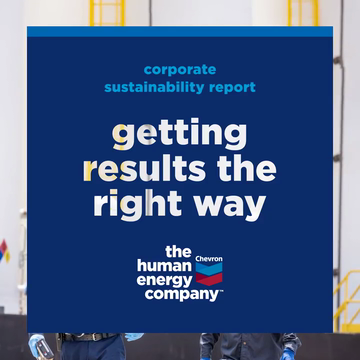 Chevron 2021 Corporate Sustainability Report: Focusing on What Matters