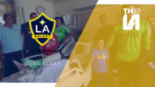 LA Galaxy Visit Patients at Children’s Hospital Los Angeles