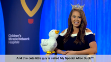 WATCH | Cara Mund, 2018 Miss America and CMN Ambassador, Shares Thoughts on My Special Aflac Duck