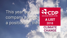 For the 8th Consecutive Year, Schneider Electric Is Proud to Be Recognized by the CDP Climate Change a List for Spearheading Corporate Action Against Climate Change