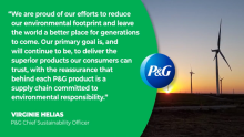 P&G Purchases 100% Renewable Electricity in U.S., Canada and Western Europe