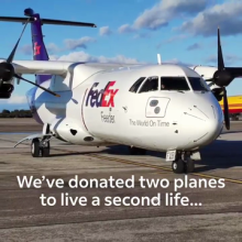 FedEx Upcycles Retired Planes to Fire and Rescue Department at Madrid Airport