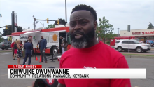 KeyBank Feeds 200 Families at KeyBus Kickoff Event in Buffalo