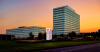 3M headquarters in Minnesota at sunset.