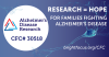 Research = Hope, Alzheimer's Disease Research graphic
