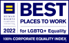 Best Places to Work for LGBTQ Equality logo from the Human Rights Campaign Foundation