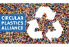 Recycling symbol with the words, "Circular Plastics Alliance"