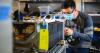 A Cummins employee works at the company’s Fuel Cell & Hydrogen Technology Campus in Mississauga, Ontario (Canada).