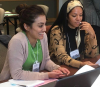 Pre-quarantine, founding members of Custom Collaborative's sewn goods worker cooperative, Fashion That Works Production, received certificates in participatory management from Rutgers University.