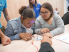 kids working on science experiment 