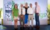 Pictured, from left to right, are Cheri Holman, executive director of USGBC West Michigan, Al Druckenmiller, Fifth Third property portfolio manager, Karen Privasky, Fifth Third property portfolio manager, Dwight Vance, CBRE chief building engineer, and Joshua Postma, Fifth Third property portfolio manager.