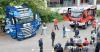 IVECO and Magirus team members at local school in Erbach, Germany