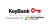 KeyBank logo: In partnership with First Niagara Foundation