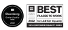 Bloomberg and Best Places to Work award logos