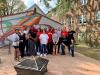 Group shot of the KeyBank volunteers.