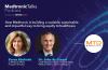 Medtronic Talks podcast banner with headshots of Karen Shehade and Dr. John de Csepel 