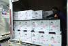 FedEx truck filled with boxes of vaccines