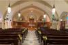 Church interior showing lighting.