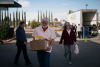 Food Bank of Contra Costa and Solano using the products that FedEx shipped for Feeding America to build disaster boxes and snack pack bags to sustain those who have been evacuated from their homes or permanently displaced due to the fires.