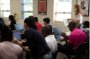 group of students in classroom 