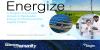 Biogen Energize graphic with solar panels and scientists