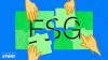 ESG in a green puzzle board with 4 hands each holding a piece.