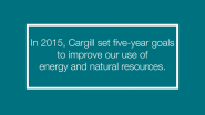 VIDEO | Making Cargill More Efficient & Sustainable