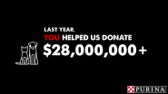 Purina's Giving Tops $28 Million in 2017 to Help Pets and People in Need