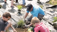 Duke Energy Partners with Indiana Schoolchildren to Build Rain and Butterfly Gardens at Floyd County Park